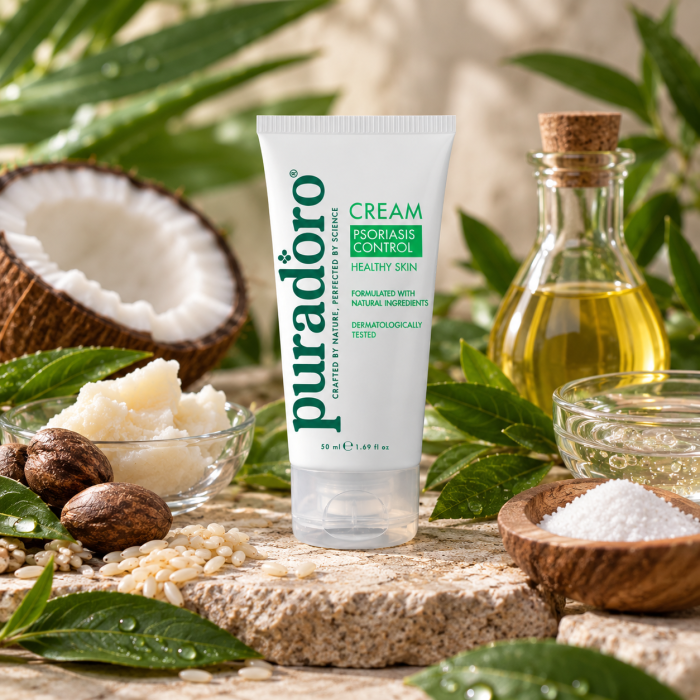 Psoriasiscreme & Sund Hud – Reducerer flager, kløe og rødme 50ml - Billede 3
